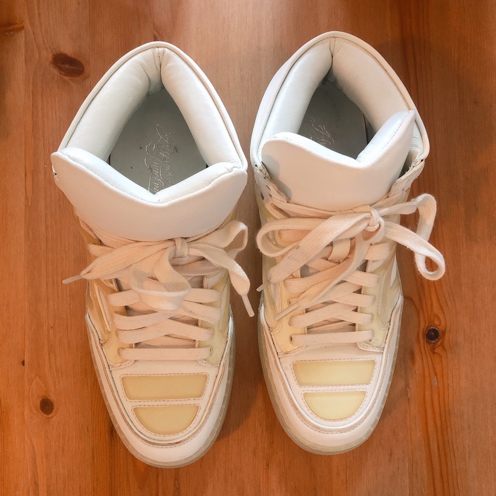 Alejandro Ingelmo hi-top TRON white sneakers 7 SN